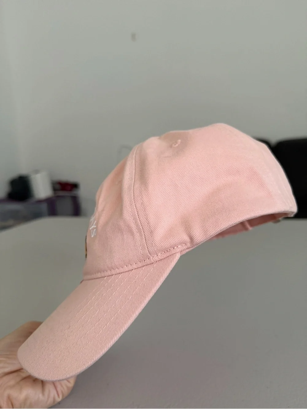 I Hate Mondays Garfield Pink Embroidered Baseball Cap